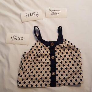 Gymboree size 6 swim suit top